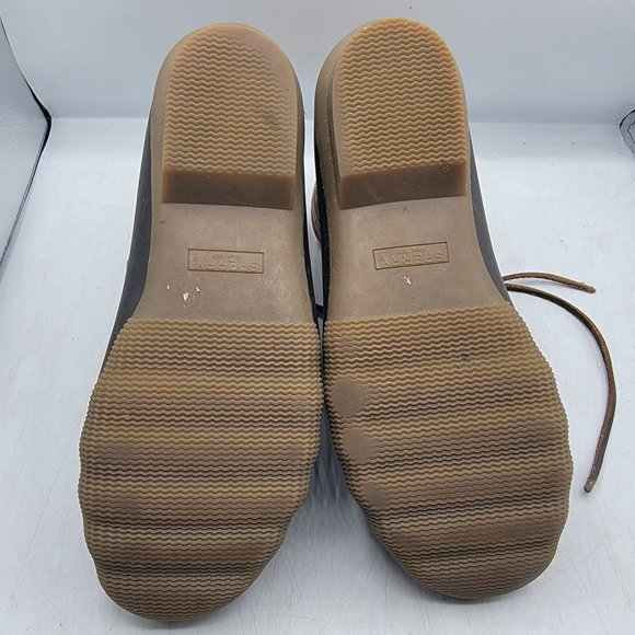 Sperry Saltwater Womens 8.5 Brown Croc Leather Duck Boots Casual STS86700 - Picture 10 of 13